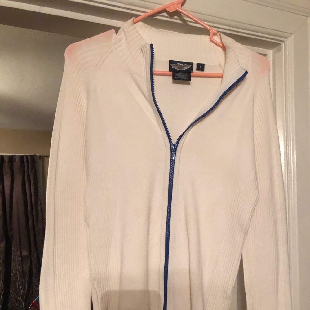 Harley Davidson zip up sweater